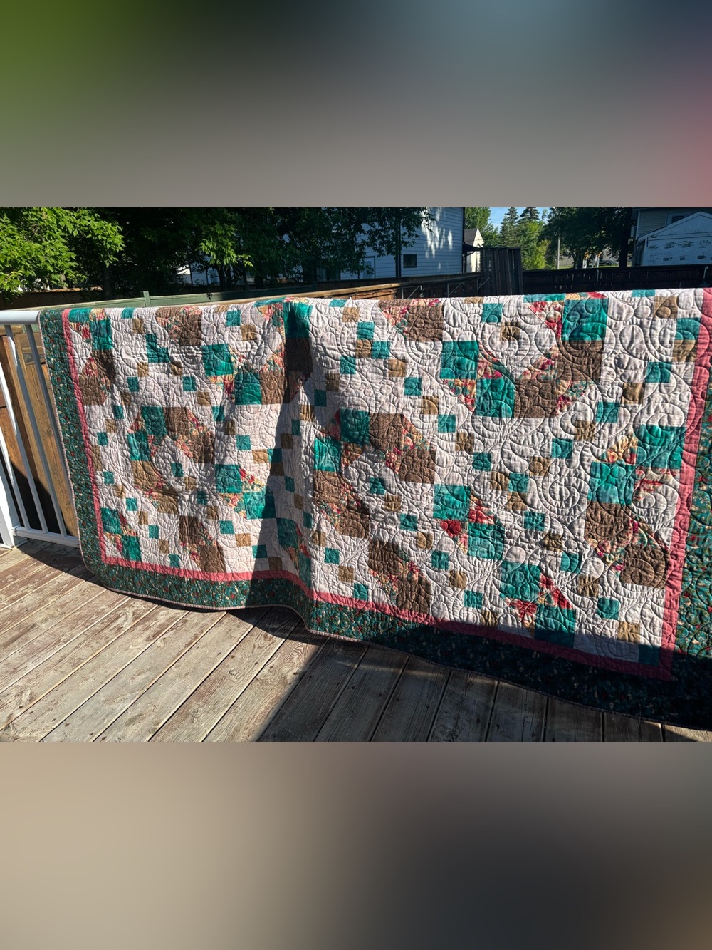 Large handmade quilt